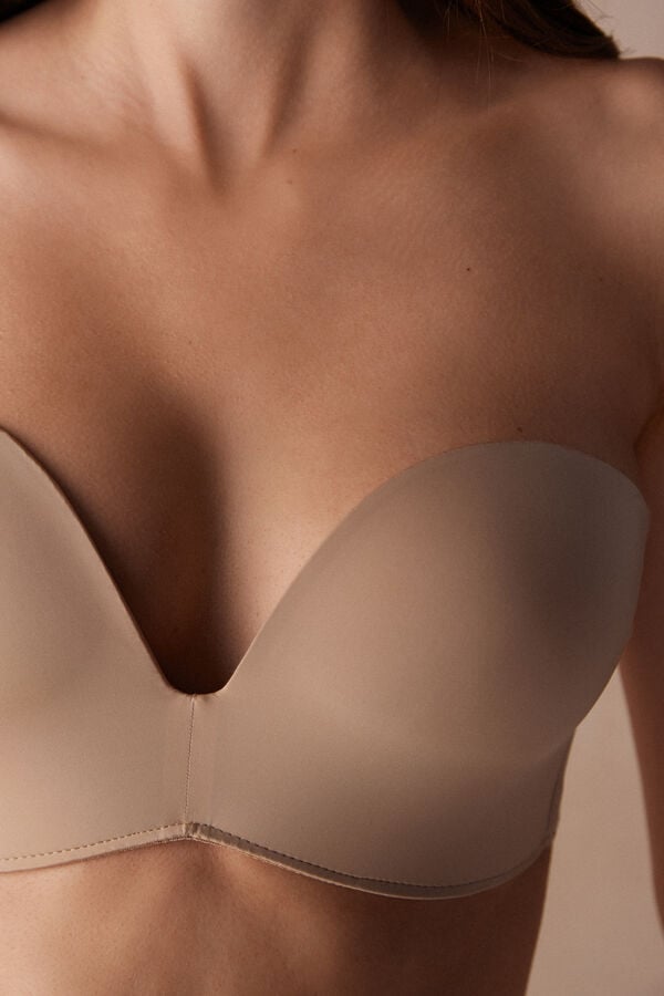 Women Intimissimi Laura Bandeau Ultralight Microfiber Bra Orange Beige | 0125769-QE