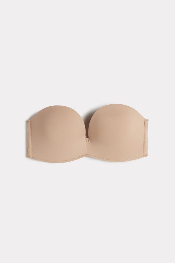 Women Intimissimi Laura Microfiber Bandeau Bra Orange Beige | 7921583-KR