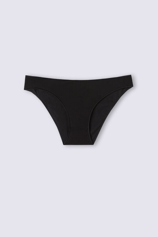 Women Intimissimi Low Rise Cotton Panties Black | 7132850-GA