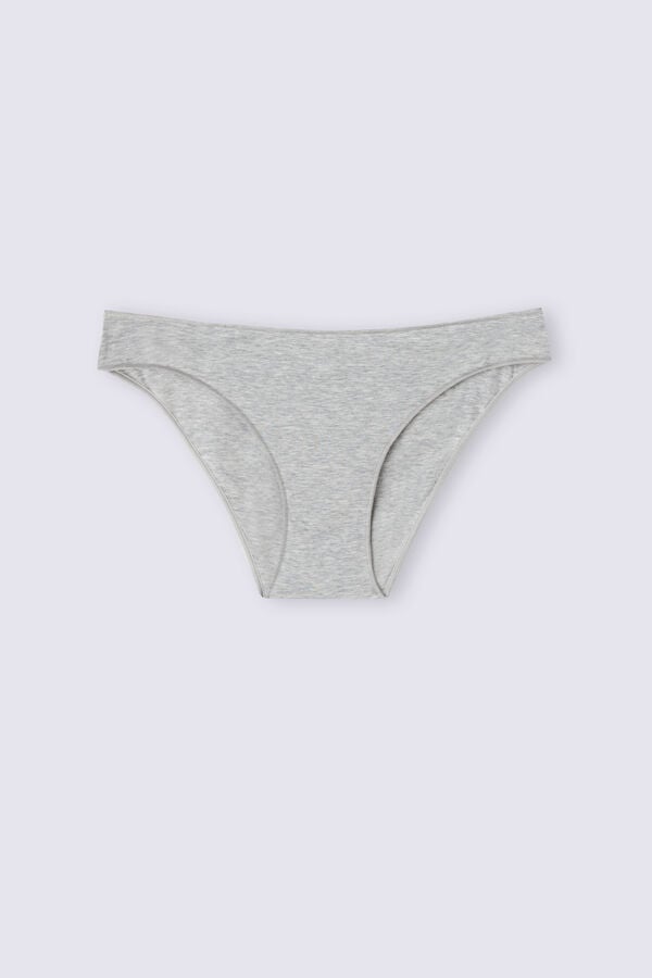 Women Intimissimi Low Rise Cotton Panties Light Grey | 3764820-SV