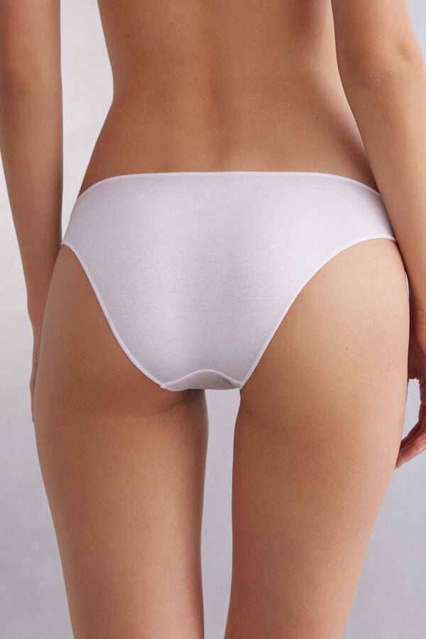 Women Intimissimi Low Rise Cotton Panties White | 9635087-NU