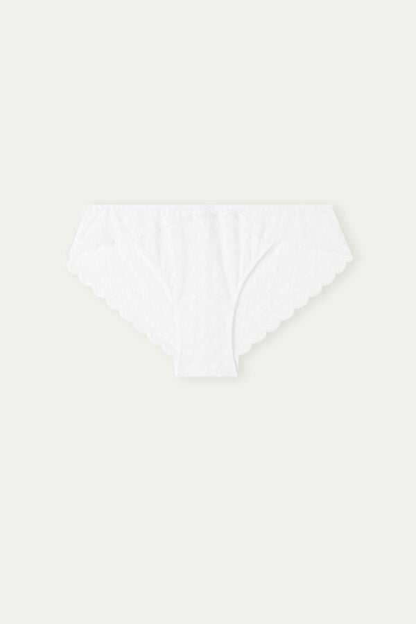 Women Intimissimi Low Rise Lace Panties White | 5491867-ZB