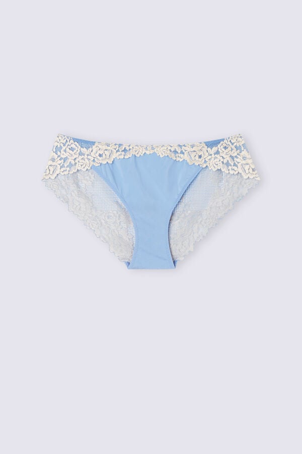 Women Intimissimi Pretty Flowers Panties Blue / White | 4637902-MR