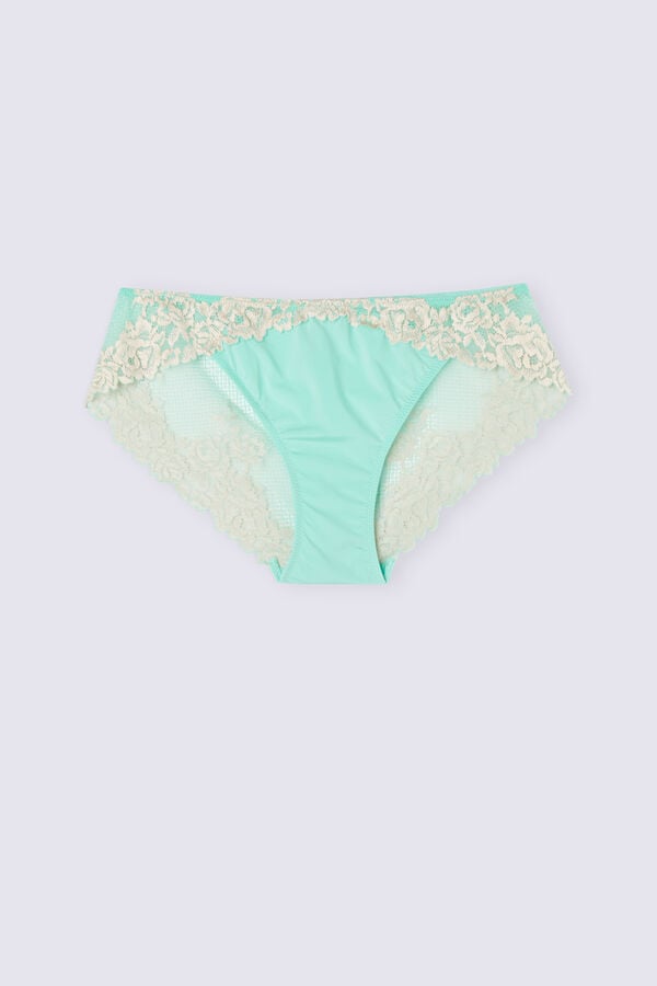 Women Intimissimi Pretty Flowers Panties Green / White | 5130289-OH