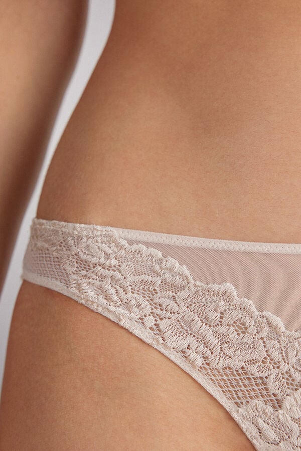 Women Intimissimi Pretty Flowerszilian Briefs Cream Pink | 9286714-GW