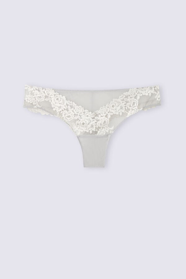 Women Intimissimi Pretty Flowerszilian Briefs Grey | 5782406-NU