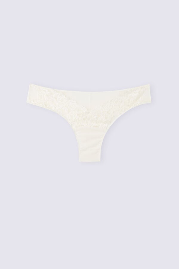 Women Intimissimi Pretty Flowerszilian Briefs White | 7965032-FD