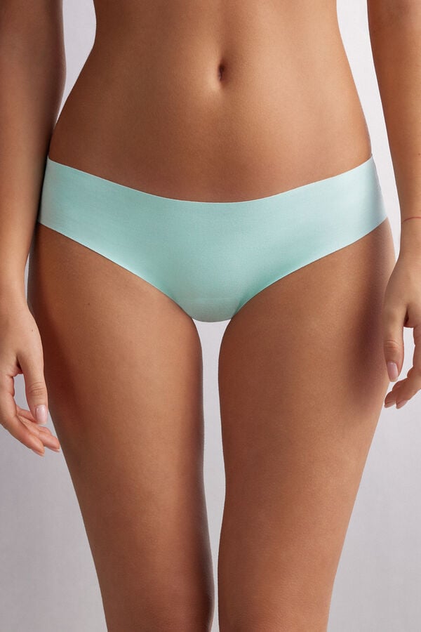 Women Intimissimi Seamless Cotton Panties Green | 3817049-IS