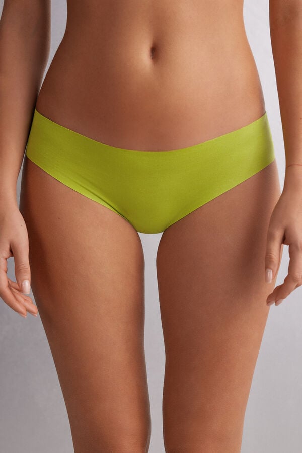 Women Intimissimi Seamless Cotton Panties Green | 4701358-UD