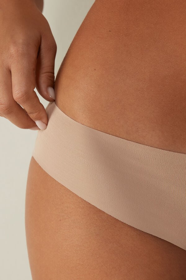 Women Intimissimi Seamless Cotton Panties Orange Beige | 9610248-OQ