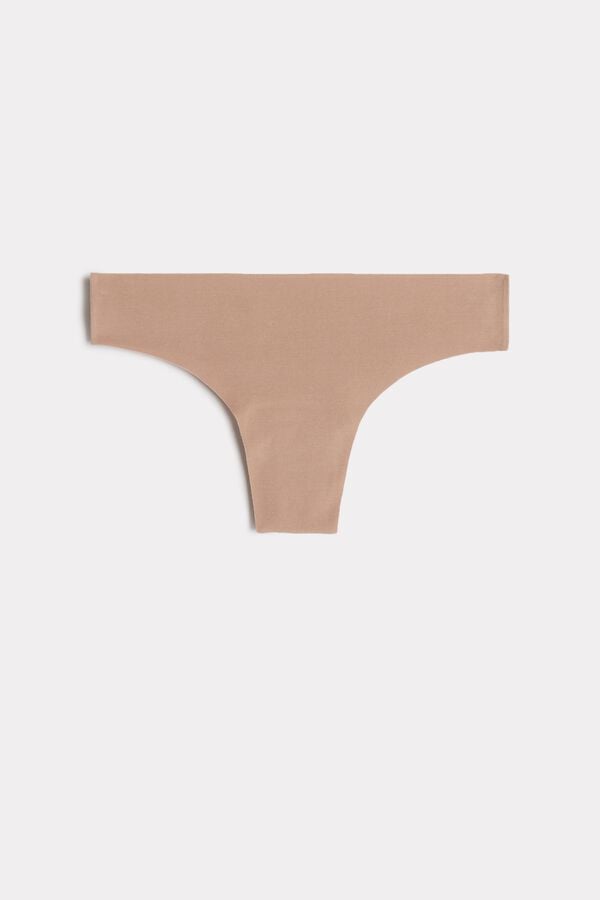 Women Intimissimi Seamless Cottonzilian Briefs Orange Beige | 1965870-JC