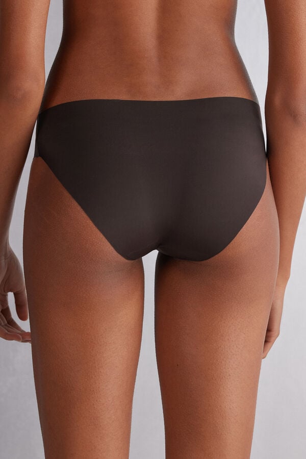 Women Intimissimi Seamless Microfiber Panties Beige Brown | 3587190-WK