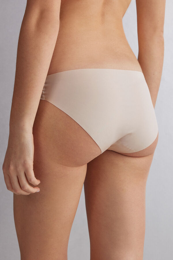 Women Intimissimi Seamless Microfiber Panties Cream Pink | 9253086-IK