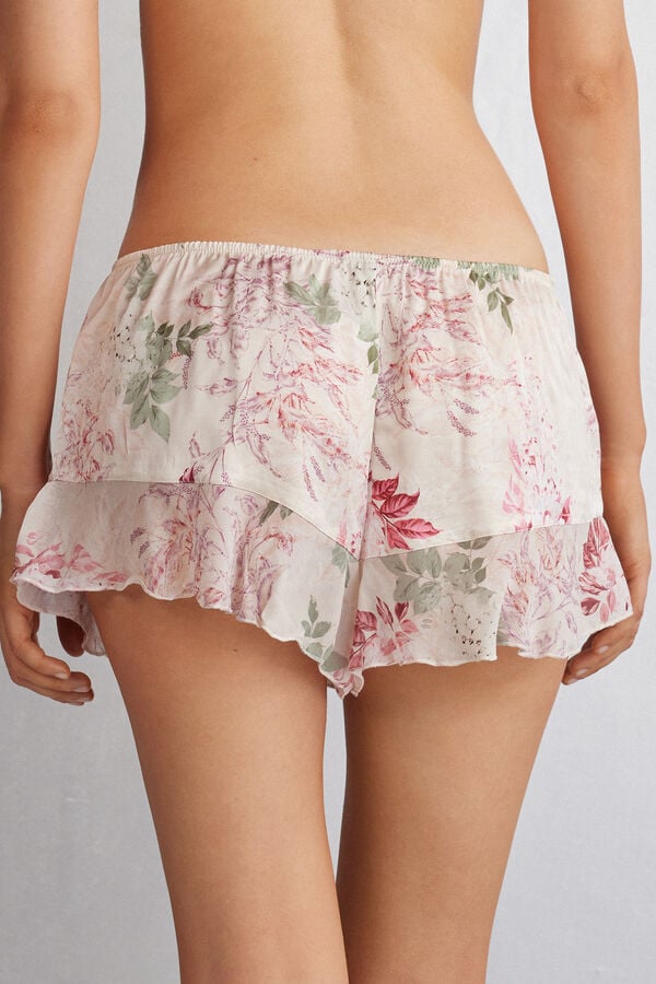 Women Intimissimi Secret Garden Satin Shorts Multicolor | 2436790-ZU