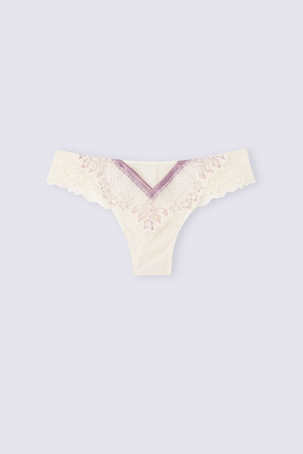 Women Intimissimi Secret Gardenzilian Briefs Light Yellow | 4678513-TK