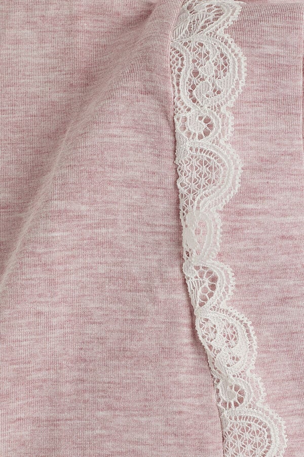 Women Intimissimi Short-Sleeve Modal With Lace Detail Pajamas Light Pink | 3679541-KN