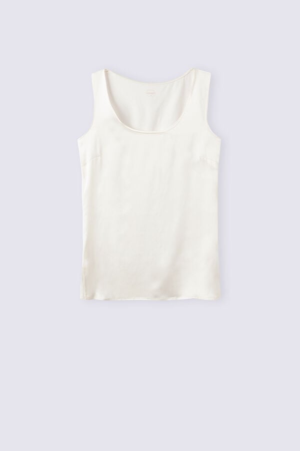 Women Intimissimi Silk And Modal Tank Top White | 0837426-JB