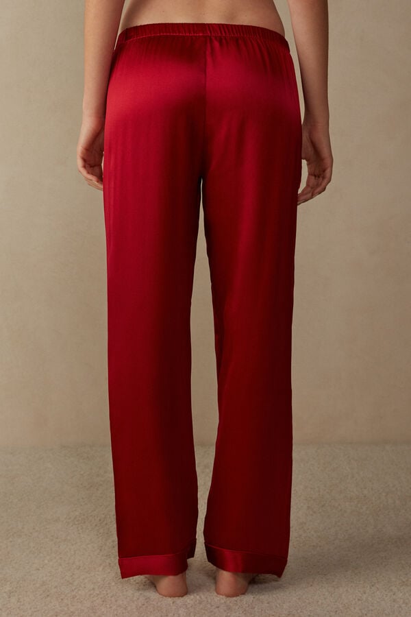 Women Intimissimi Silk Satin Pants Red | 6379801-XY