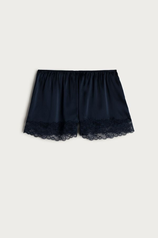 Women Intimissimi Silk Shorts Blue | 3795162-IP