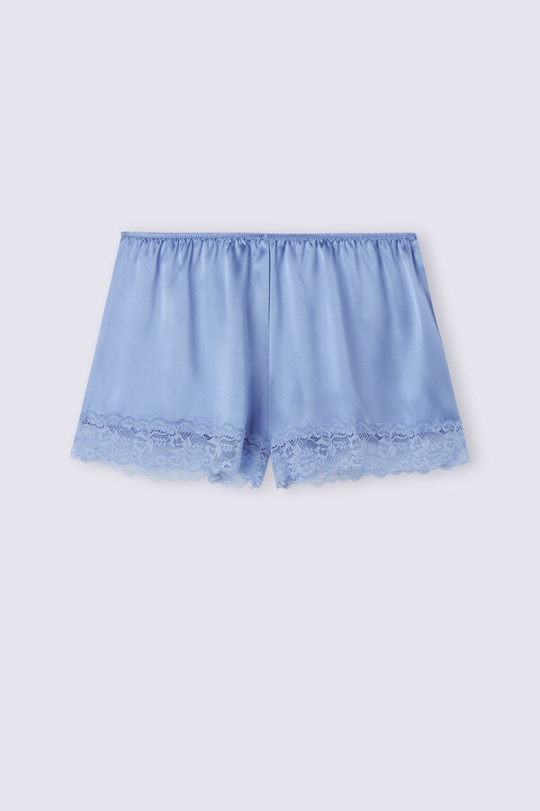 Women Intimissimi Silk Shorts Blue | 7812496-OQ