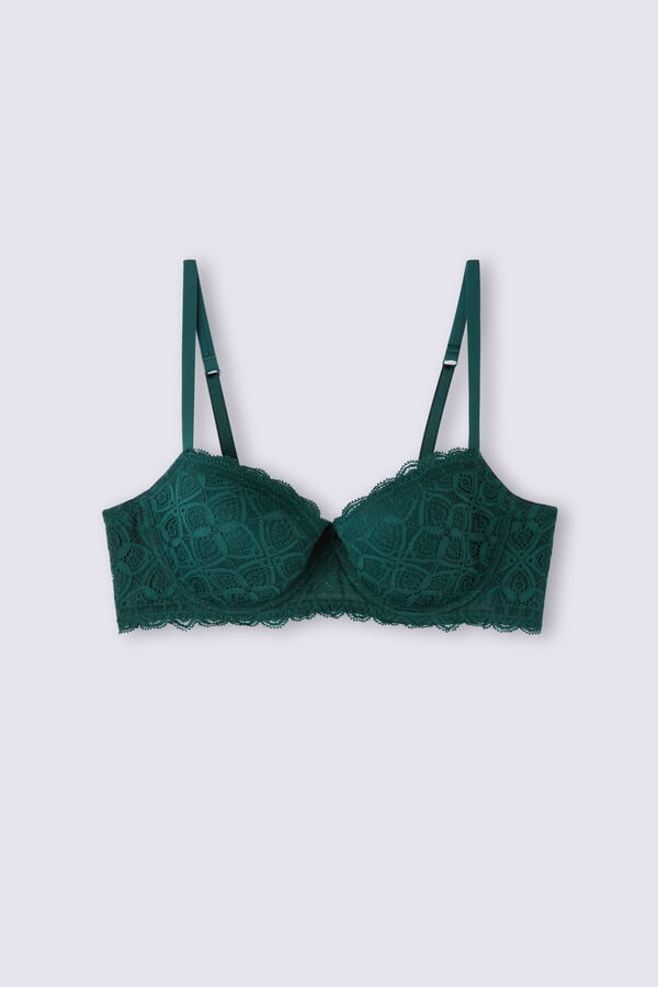 Women Intimissimi Sofia Balconette Lace Bra Green | 4563719-JR