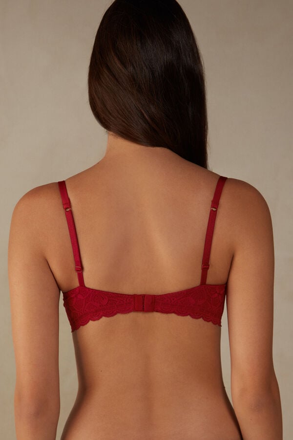 Women Intimissimi Sofia Balconette Lace Bra Red | 8250931-JL