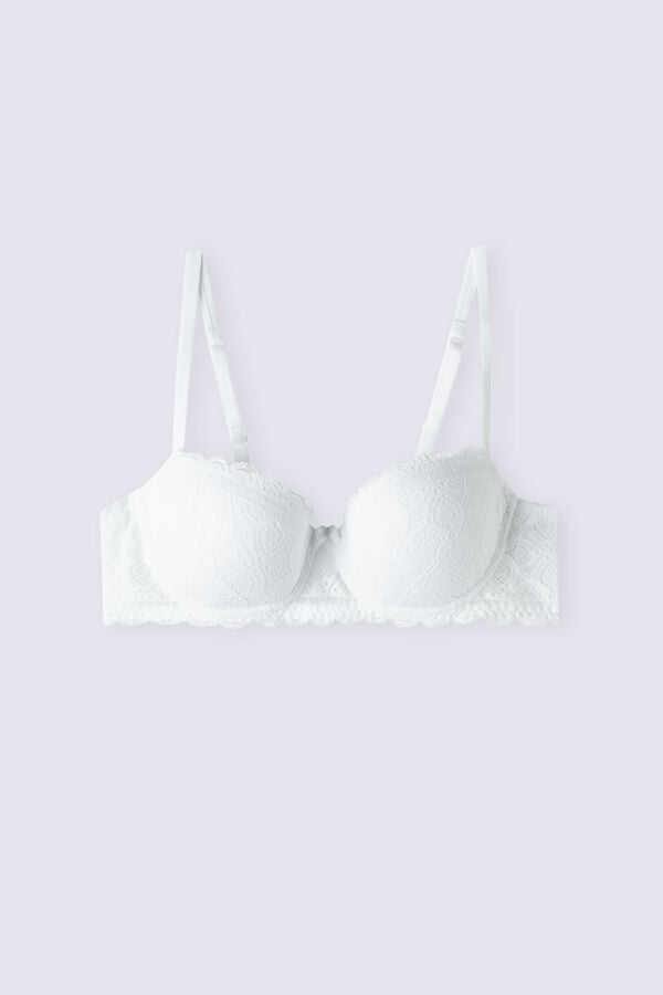 Women Intimissimi Sofia Balconette Lace Bra White | 4615837-KJ