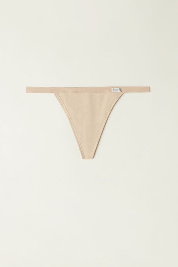 Women Intimissimi String In Cotton Thong Orange Beige | 2507469-QV