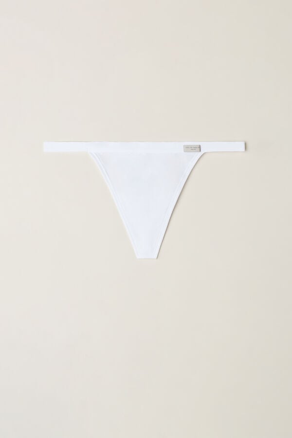 Women Intimissimi String In Cotton Thong White | 5036971-EC