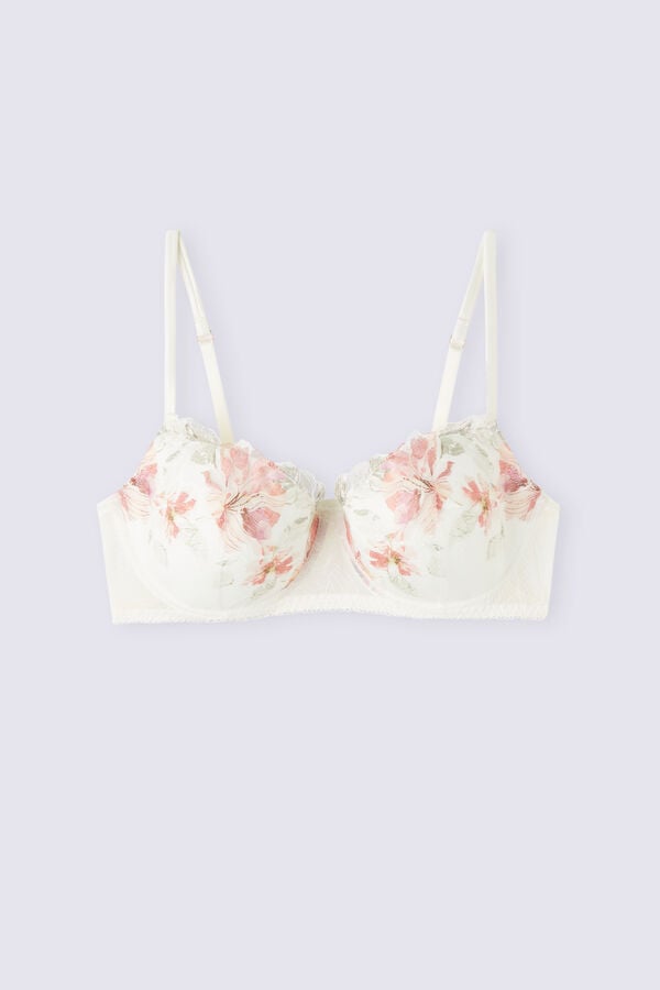 Women Intimissimi Summer Sunset Sofia Balconette Bra White | 4123078-EK