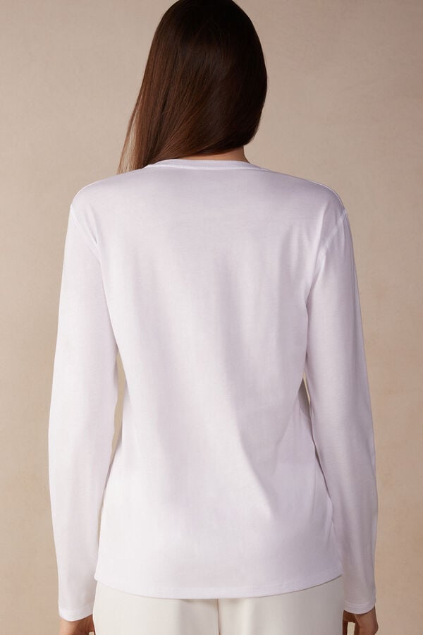 Women Intimissimi Superior Cotton Oversized Long Sleeve White | 1396487-ER