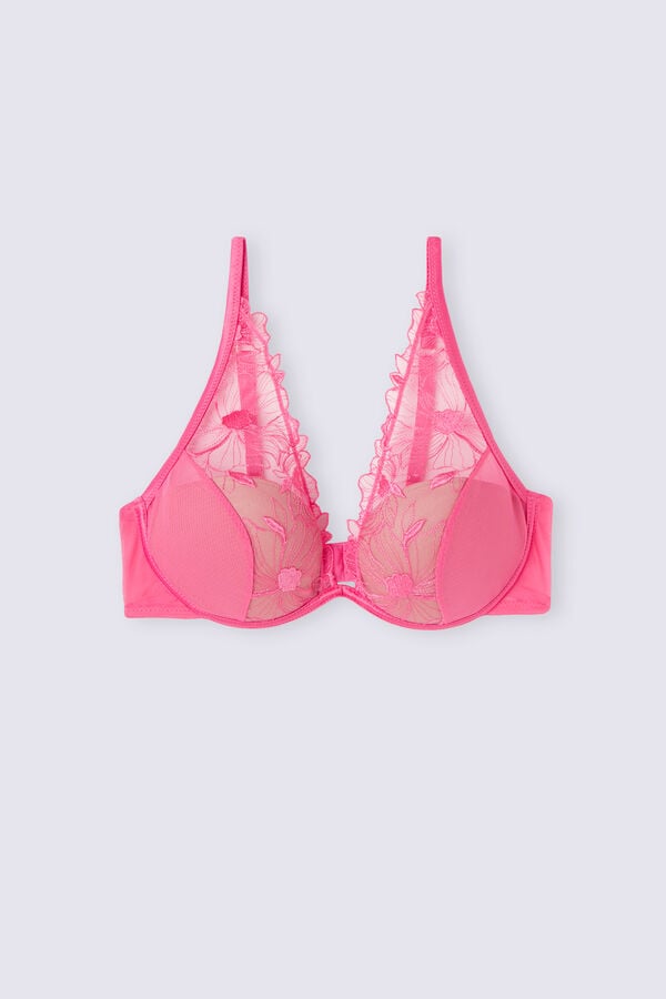 Women Intimissimi Sweet Like Sugar Elena Balconette Bra Pink | 1395760-YP