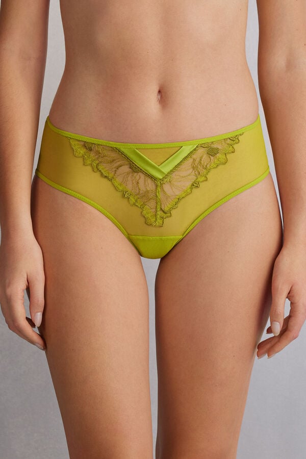 Women Intimissimi Sweet Like Sugar Hipsterzilian Briefs Green | 5182970-QM