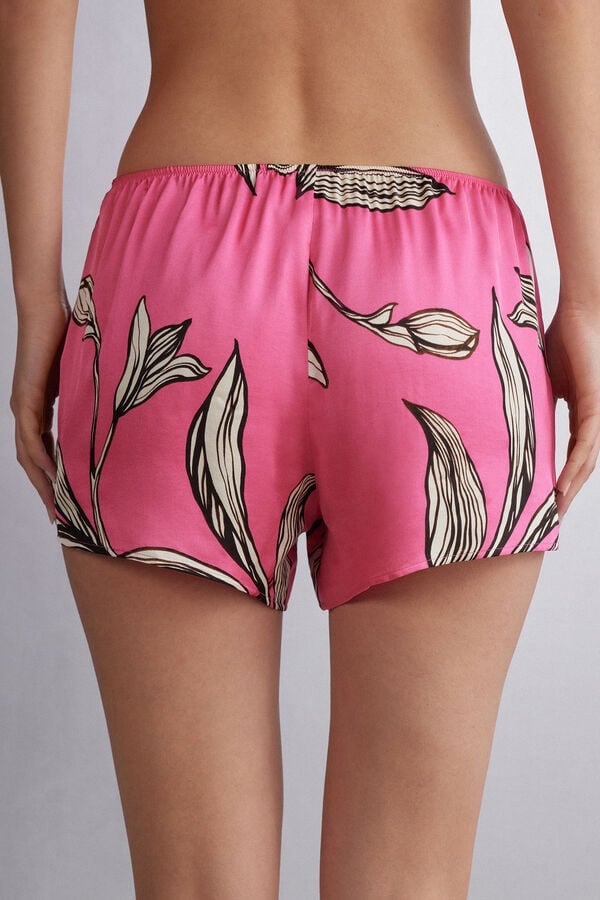 Women Intimissimi Sweet Like Sugar Viscose Satin Shorts Pink | 4710923-KX