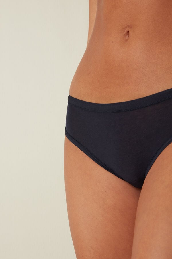 Women Intimissimi Ultralight Cotton Panties Blue | 8460725-LP