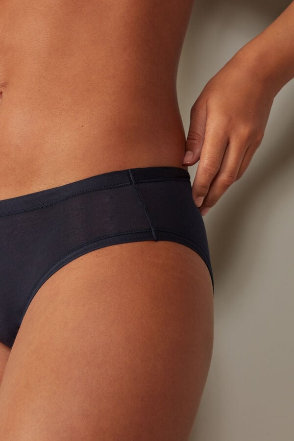 Women Intimissimi Ultralight Cotton Panties Blue | 8460725-LP