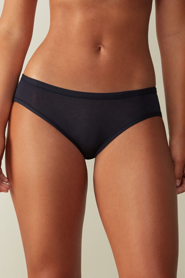 Women Intimissimi Ultralight Cotton Panties Blue | 8460725-LP