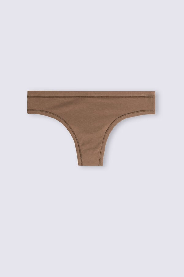 Women Intimissimi Ultralight Cottonzilian Briefs Dark Beige | 2408796-QK