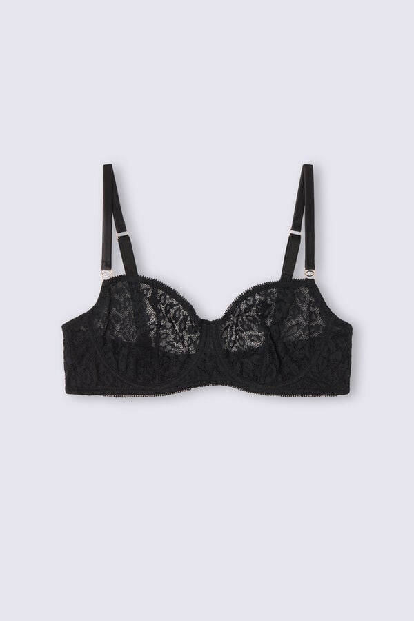 Women Intimissimi Your Wild Side Daniela Balconette Bra Black | 5107843-YU