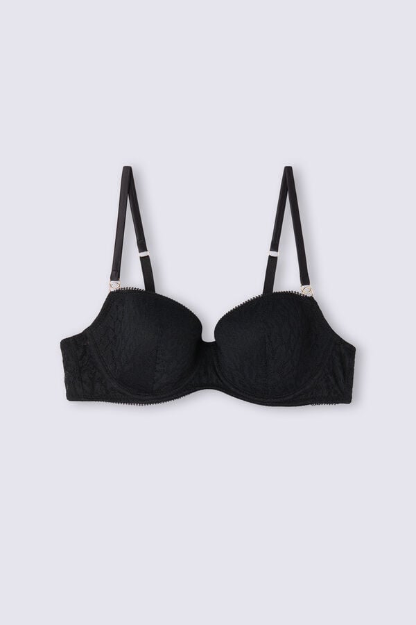 Women Intimissimi Your Wild Side Sofia Balconette Bra Black | 9702168-BU